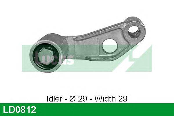Натяжной ролик, ремень ГРМ LUCAS ENGINE DRIVE LD0812