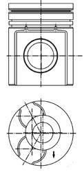 Поршень KOLBENSCHMIDT 40255600