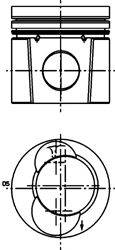Поршень KOLBENSCHMIDT 90850600