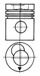 Поршень KOLBENSCHMIDT 92969600