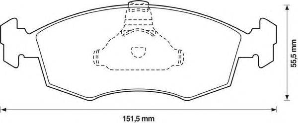Комплект тормозных колодок, дисковый тормоз STOP 571974S