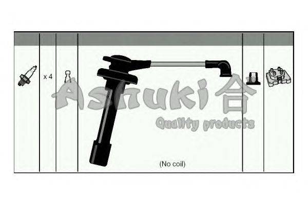 Комплект проводов зажигания ASHUKI 1614-2001