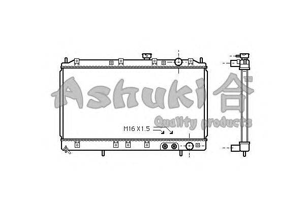 Радиатор, охлаждение двигателя ASHUKI C557-35