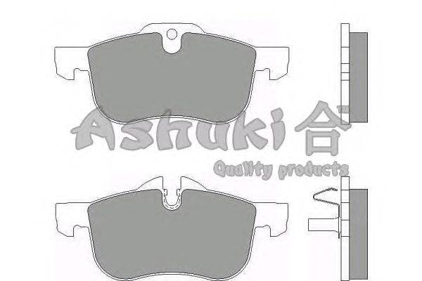 Комплект тормозных колодок, дисковый тормоз ASHUKI QR45-55