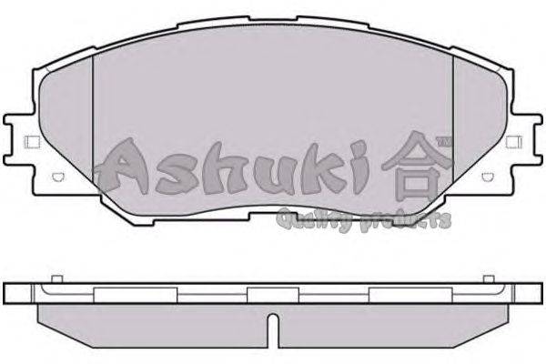 Комплект тормозных колодок, дисковый тормоз ASHUKI T114-15J