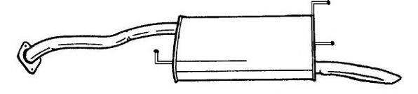 Глушитель выхлопных газов конечный SIGAM 38652