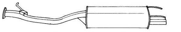 Глушитель выхлопных газов конечный SIGAM 65652