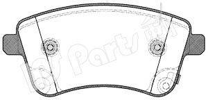 Комплект тормозных колодок, дисковый тормоз IPS Parts IBD-1K04