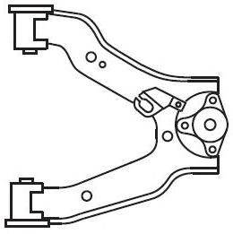 Рычаг независимой подвески колеса, подвеска колеса FRAP 4455