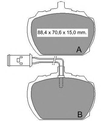 Комплект тормозных колодок, дисковый тормоз VEMA 831371