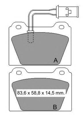 Комплект тормозных колодок, дисковый тормоз VEMA 20761