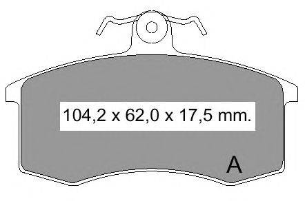 Комплект тормозных колодок, дисковый тормоз VEMA 833500