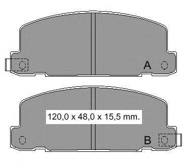 Комплект тормозных колодок, дисковый тормоз VEMA 20882