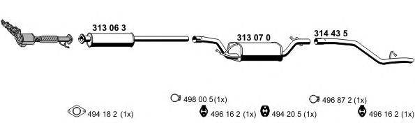 Система выпуска ОГ ERNST 031191