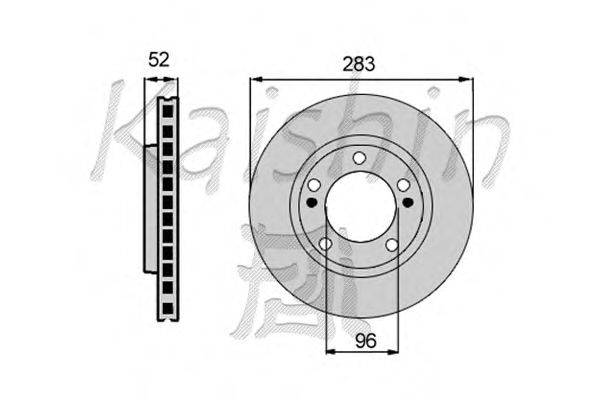 Тормозной диск KAISHIN CBR009