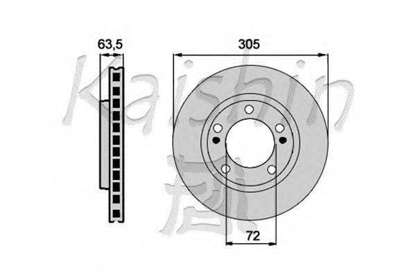 Тормозной диск KAISHIN CBR063