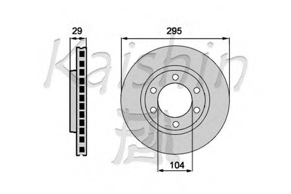 Тормозной диск KAISHIN CBR104