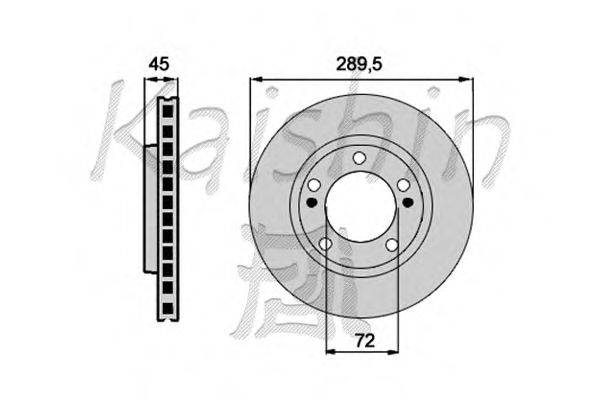 Тормозной диск KAISHIN CBR321