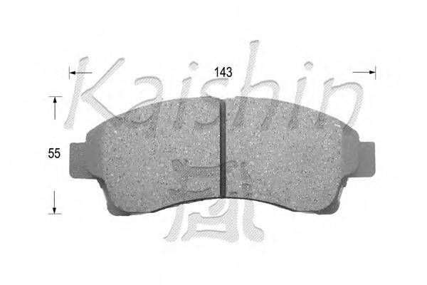 Комплект тормозных колодок, дисковый тормоз KAISHIN D3113