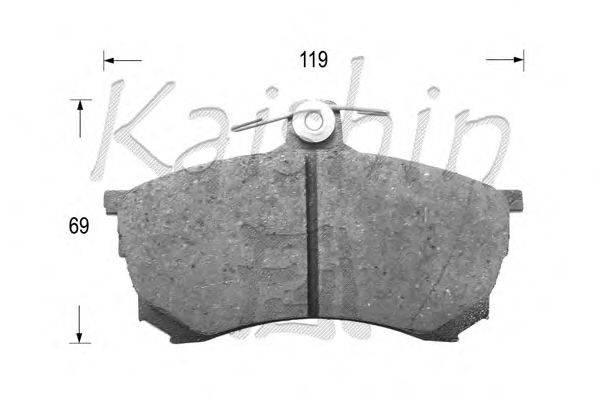 Комплект тормозных колодок, дисковый тормоз KAISHIN D6102