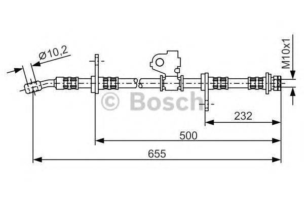 Тормозной шланг BOSCH 1 987 476 322