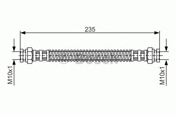 Тормозной шланг BOSCH 1 987 476 685