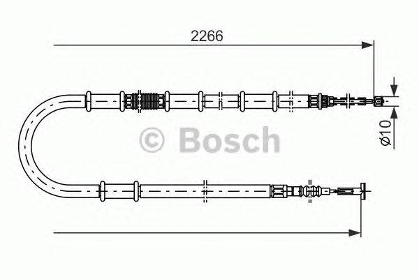 Трос, стояночная тормозная система BOSCH 1 987 477 559