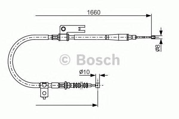 Трос, стояночная тормозная система HERTH+BUSS JAKOPARTS J19538