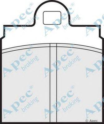 Комплект тормозных колодок, дисковый тормоз APEC braking PAD133