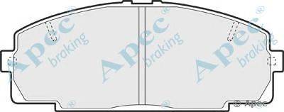 Комплект тормозных колодок, дисковый тормоз APEC braking PAD1371