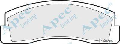 Комплект тормозных колодок, дисковый тормоз APEC braking PAD311