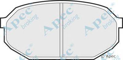 Комплект тормозных колодок, дисковый тормоз APEC braking PAD426