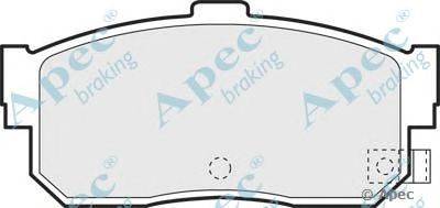 Комплект тормозных колодок, дисковый тормоз APEC braking PAD784