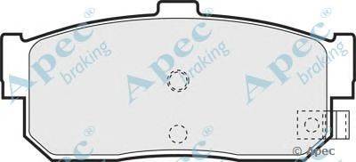 Комплект тормозных колодок, дисковый тормоз APEC braking PAD842