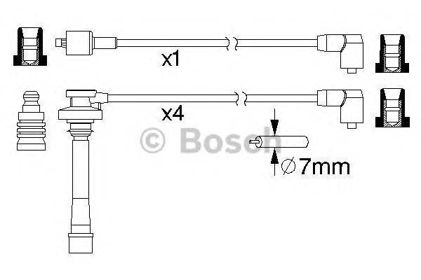 Комплект проводов зажигания BOSCH B197