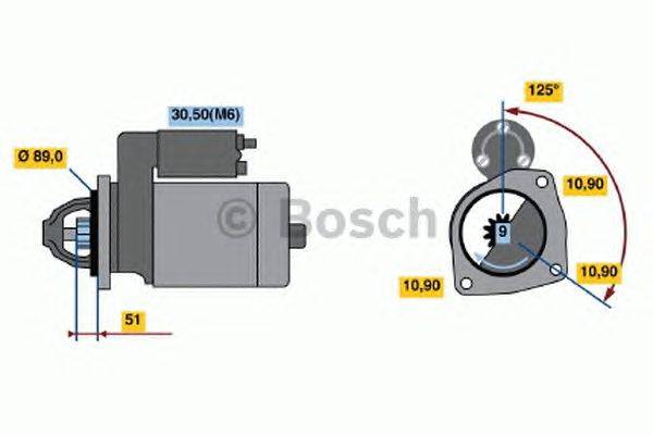 Стартер BOSCH 0 986 021 340