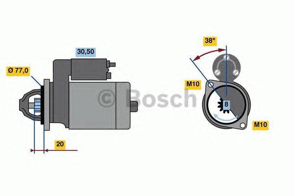 Стартер BOSCH 0986022780