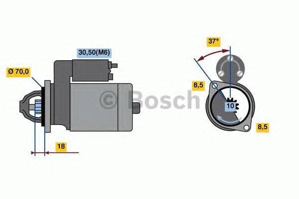 Стартер BOSCH 0986023690