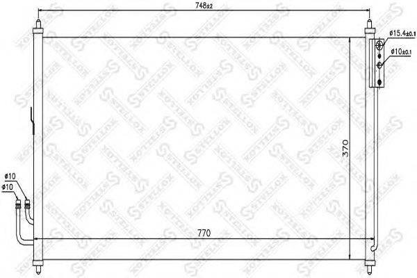 Конденсатор, кондиционер STELLOX 10-45476-SX