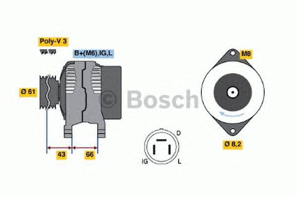 Генератор BOSCH 0 986 038 471