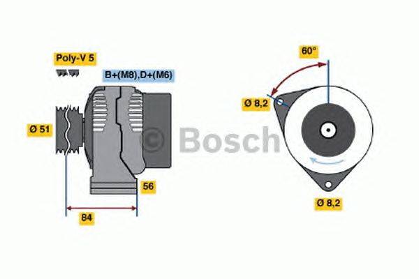 Генератор BOSCH 0986039431