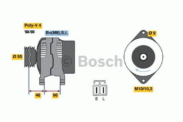 Генератор BOSCH 0986040491