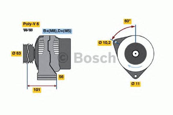 Генератор BOSCH 4519