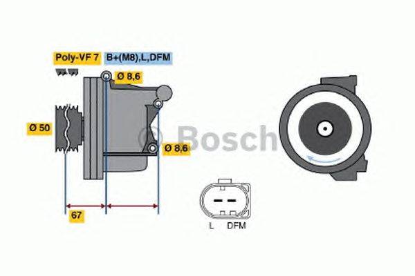 Генератор BOSCH 4541