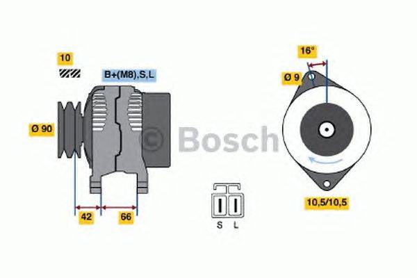 Генератор BOSCH 0 986 045 521