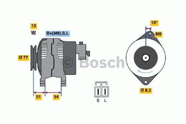 Генератор BOSCH 0 986 045 951