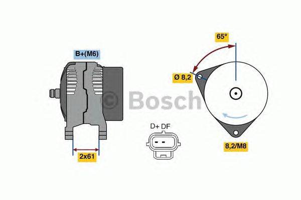 Генератор BOSCH 4975