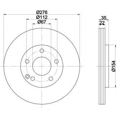 Тормозной диск HELLA PAGID 8DD 355 110-201