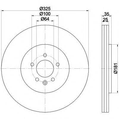 Тормозной диск HELLA PAGID 8DD 355 114-881