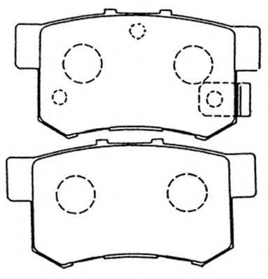 Комплект тормозных колодок, дисковый тормоз ASVA AKDC-1119
